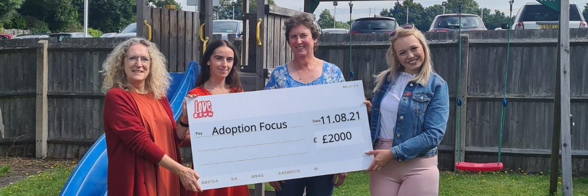 Adoption Focus CEO Anna Sharkey receiving funding from LoveBrum 