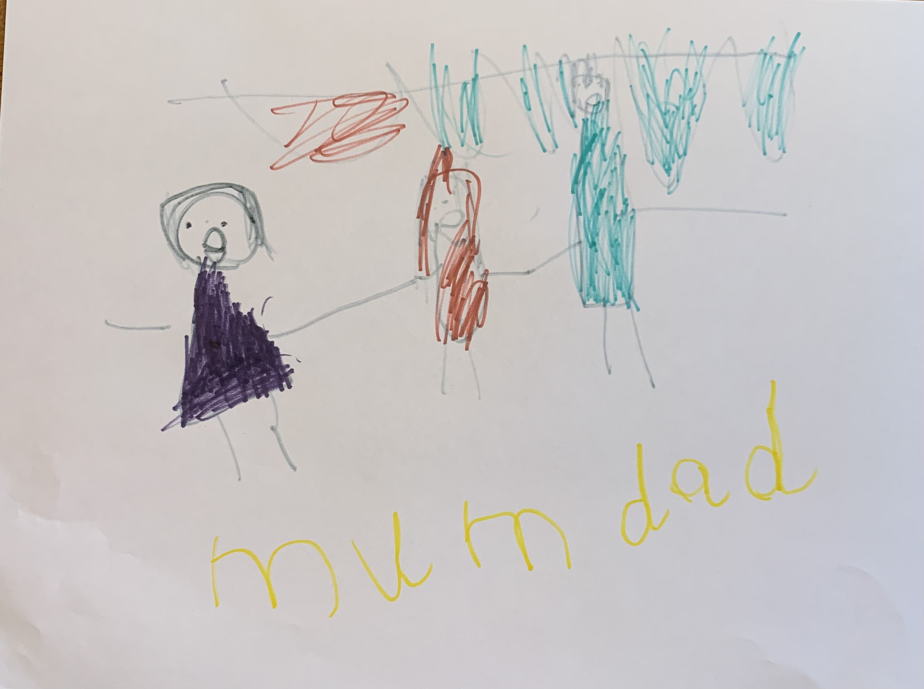 Colin's daughter's picture of her family