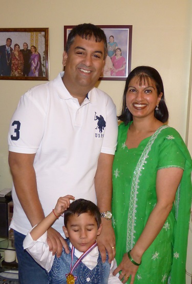 Sunny Kumar Adoption Focus Trustee with his family